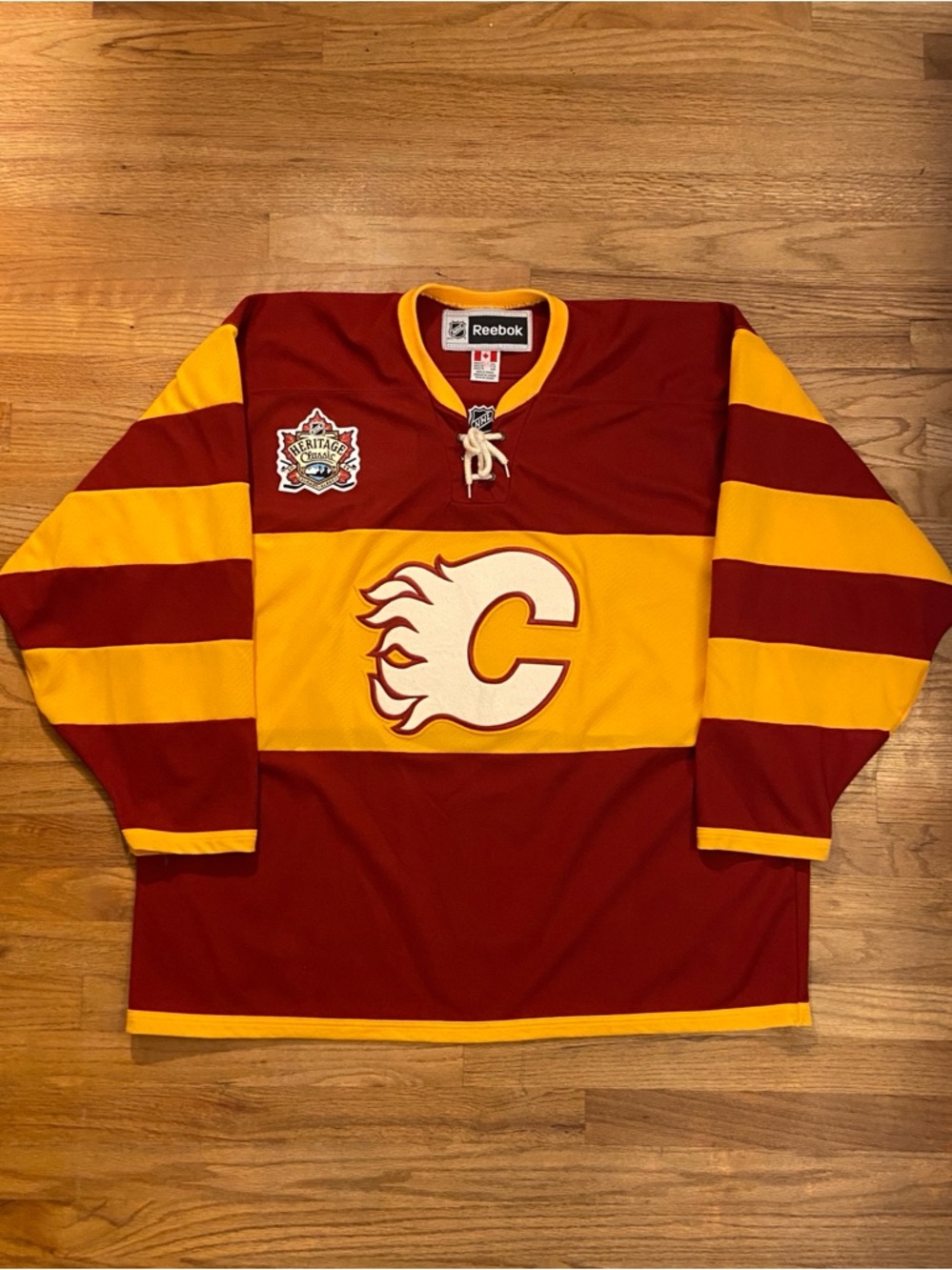 Vintage Calgary Flames Heritage Classic Hockey Jersey